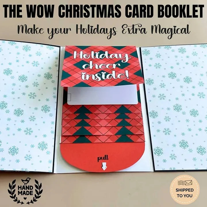 (🎄Early Christmas Sale - 49% OFF) Handmade Waterfall Christmas Gift Card Booklet