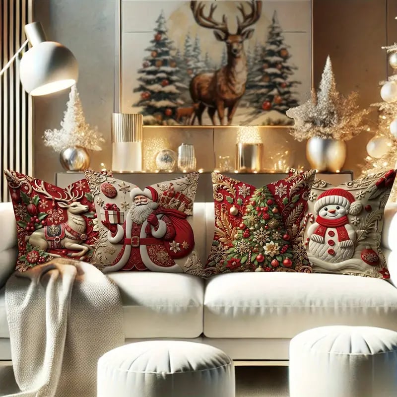 🎄Last day to get 69% off-🎅Christmas Themed Cushion Cover