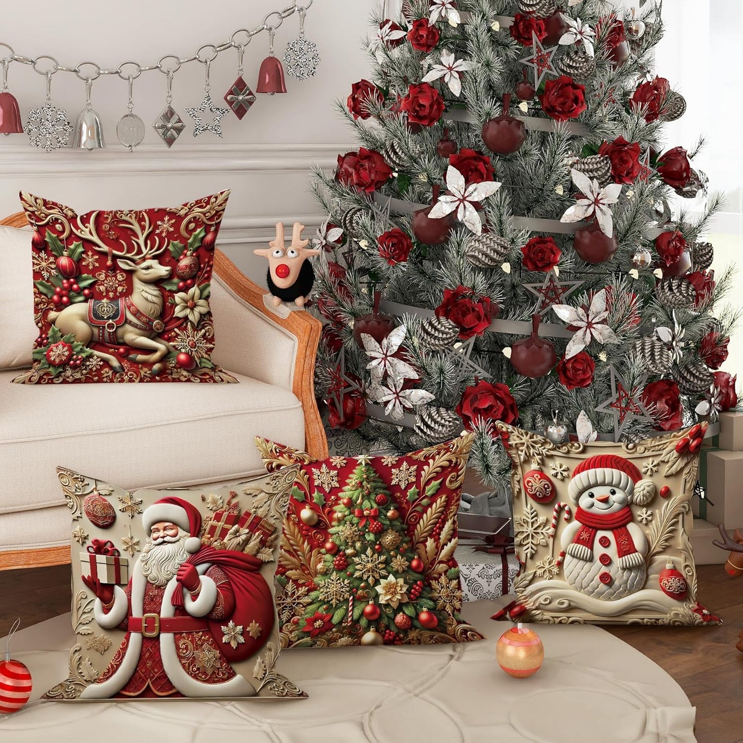🎄Last day to get 69% off-🎅Christmas Themed Cushion Cover