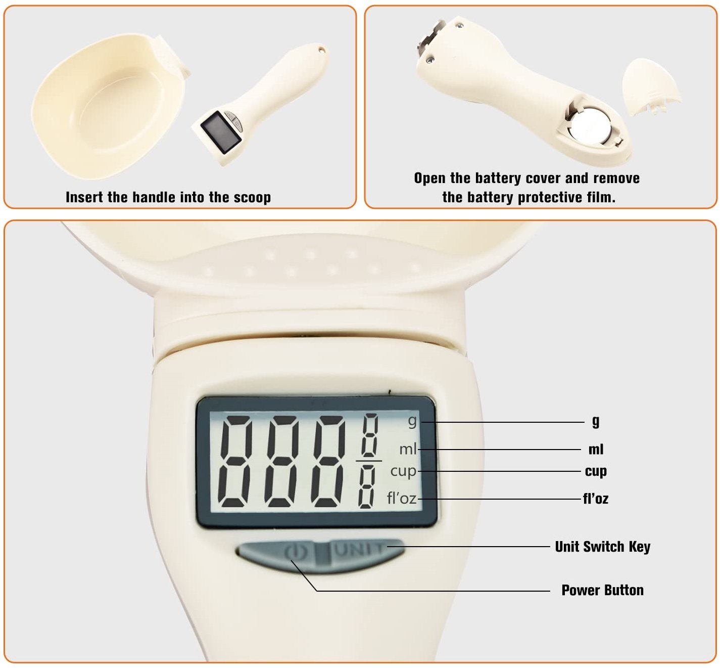 🎁Last 3 hours: 50% off-Food Measuring Scoop Scale💥