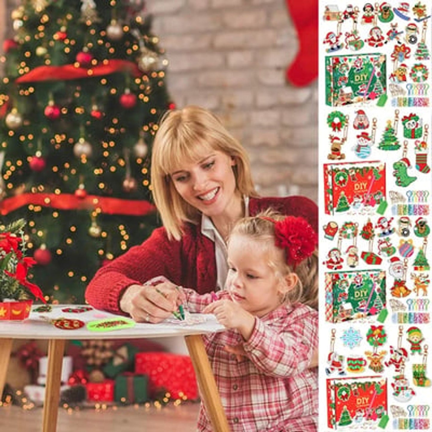 🎅Holiday Sale: 50% Off !!-🎄Christmas Diamond Painting Sticker Kit