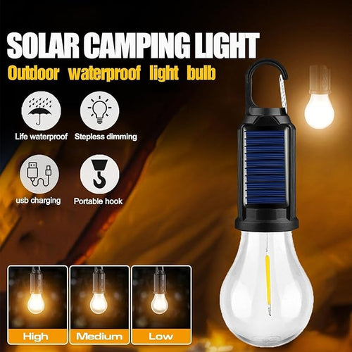 Solar USB Hanging Tent Lantern – Rechargeable LED Bulb-Up to 60% OFF Outdoor Deal!