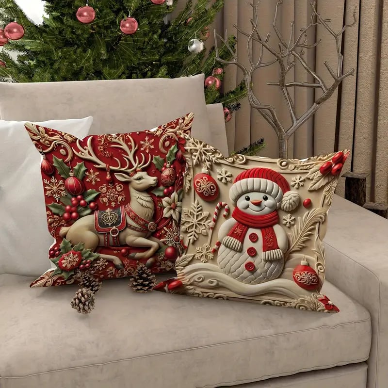🎄Last day to get 69% off-🎅Christmas Themed Cushion Cover
