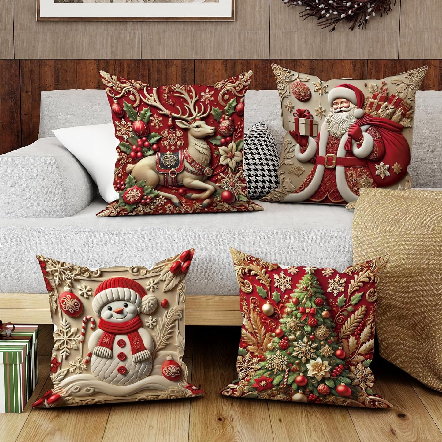 🎄Last day to get 69% off-🎅Christmas Themed Cushion Cover