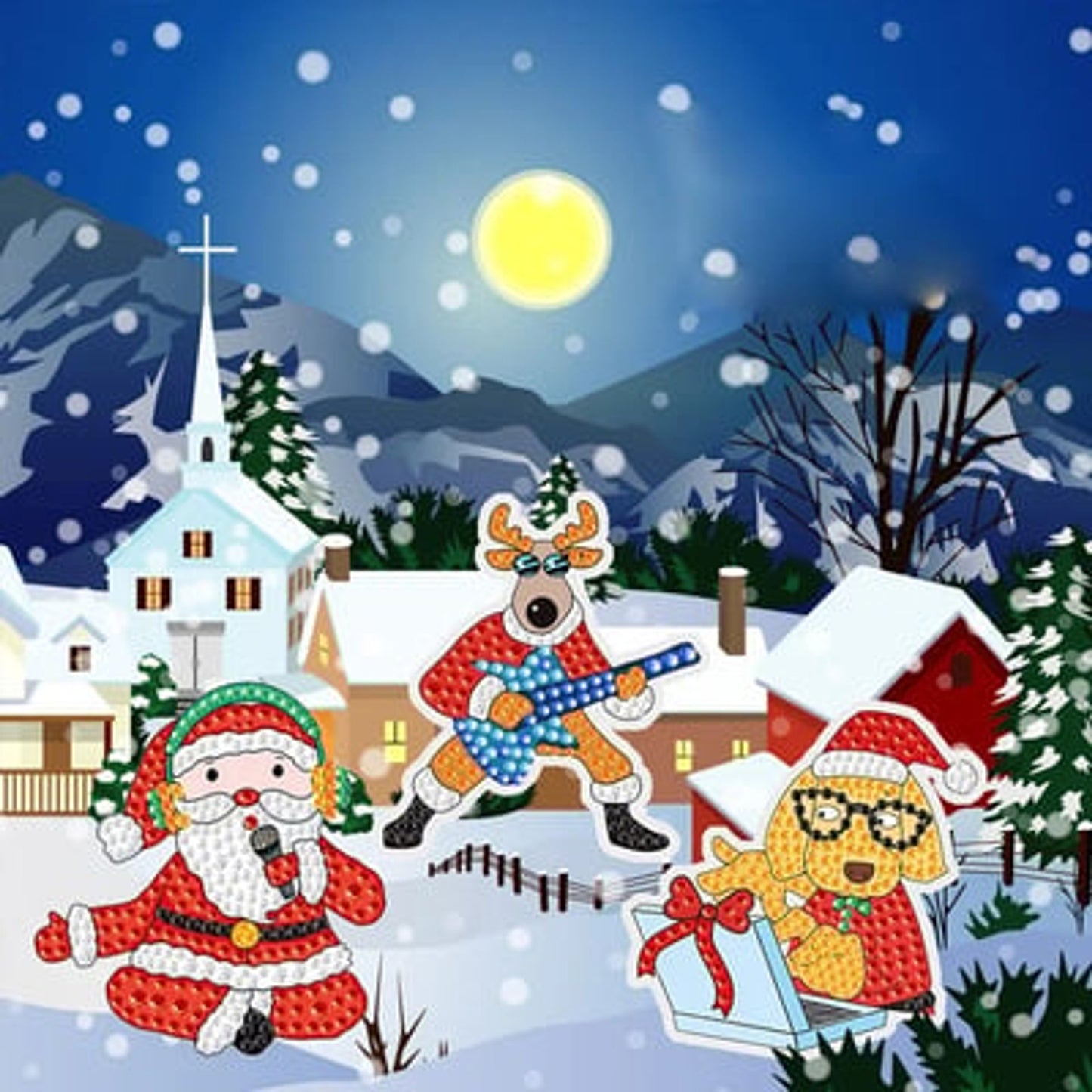🎅Holiday Sale: 50% Off !!-🎄Christmas Diamond Painting Sticker Kit