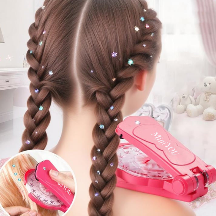 ✨2025 DIY Hair Jewels Stamper Set 1 Set Shimmering Diamonds Hair Styling Tool
