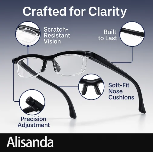 👑LAST DAY UP TO 80% off!- Self-Focusing Glasses – Instant Near/Far Vision Adjustment | 2025 Upgrade