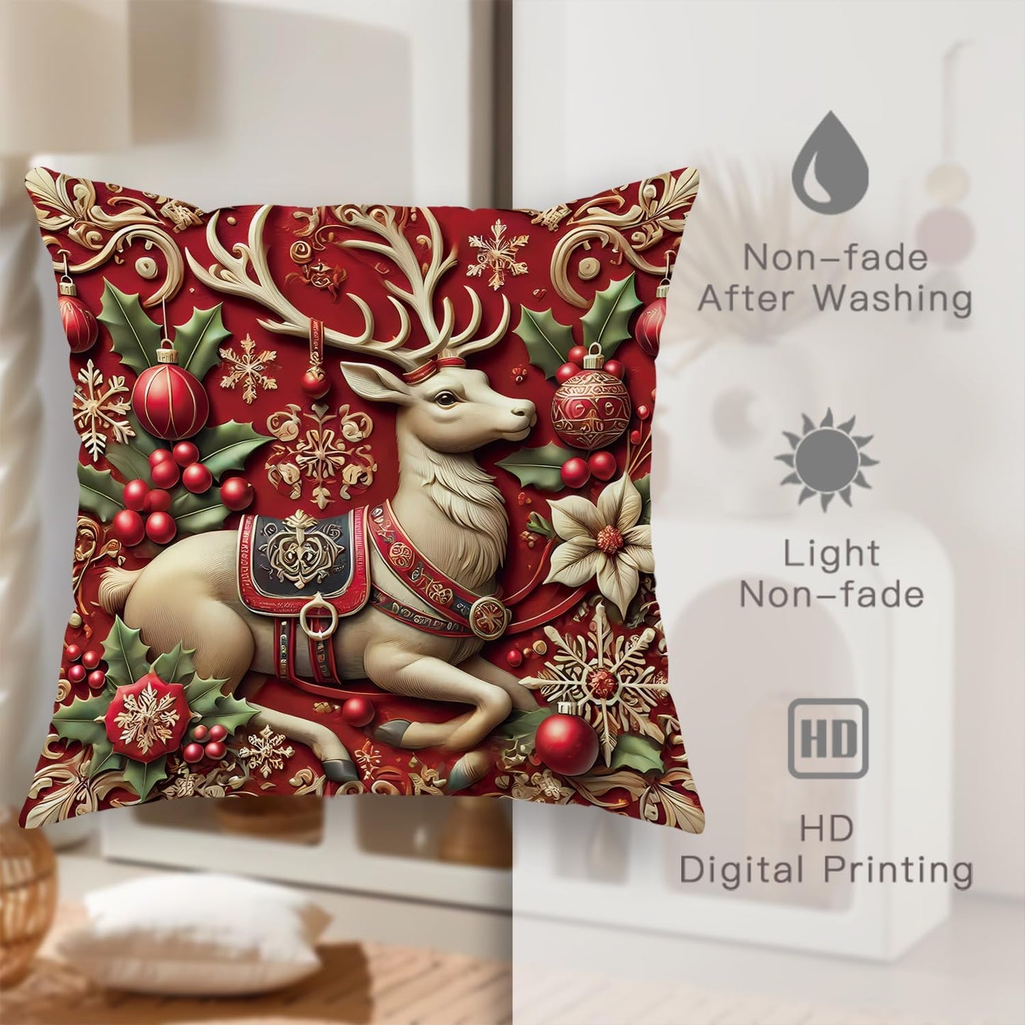 🎄Last day to get 69% off-🎅Christmas Themed Cushion Cover