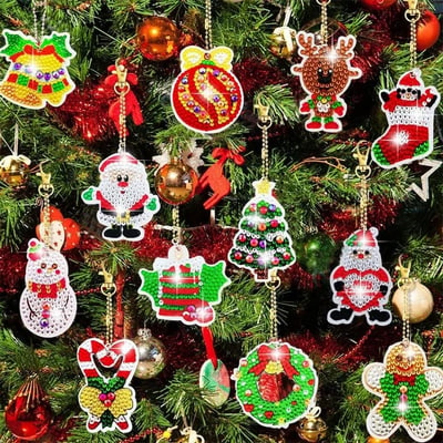 🎅Holiday Sale: 50% Off !!-🎄Christmas Diamond Painting Sticker Kit
