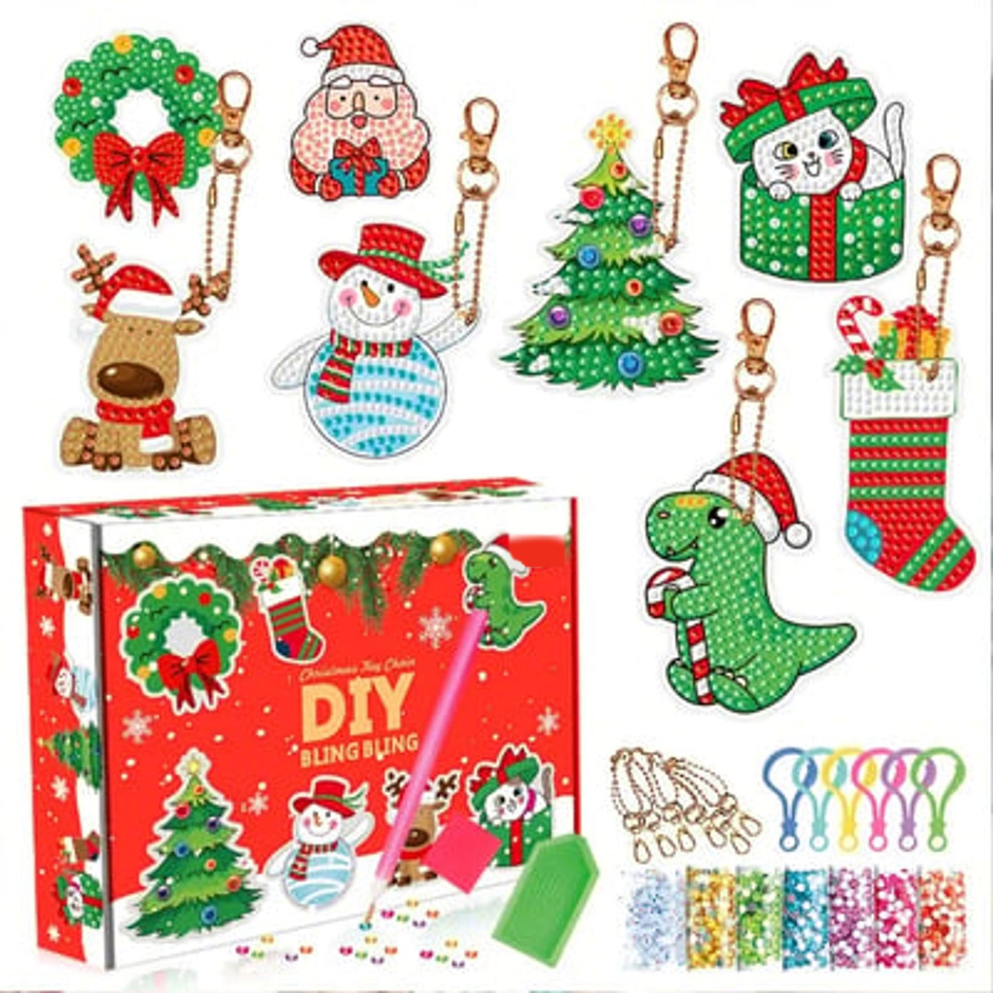 🎅Holiday Sale: 50% Off !!-🎄Christmas Diamond Painting Sticker Kit