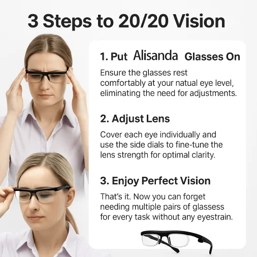 👑LAST DAY UP TO 80% off!- Self-Focusing Glasses – Instant Near/Far Vision Adjustment | 2025 Upgrade