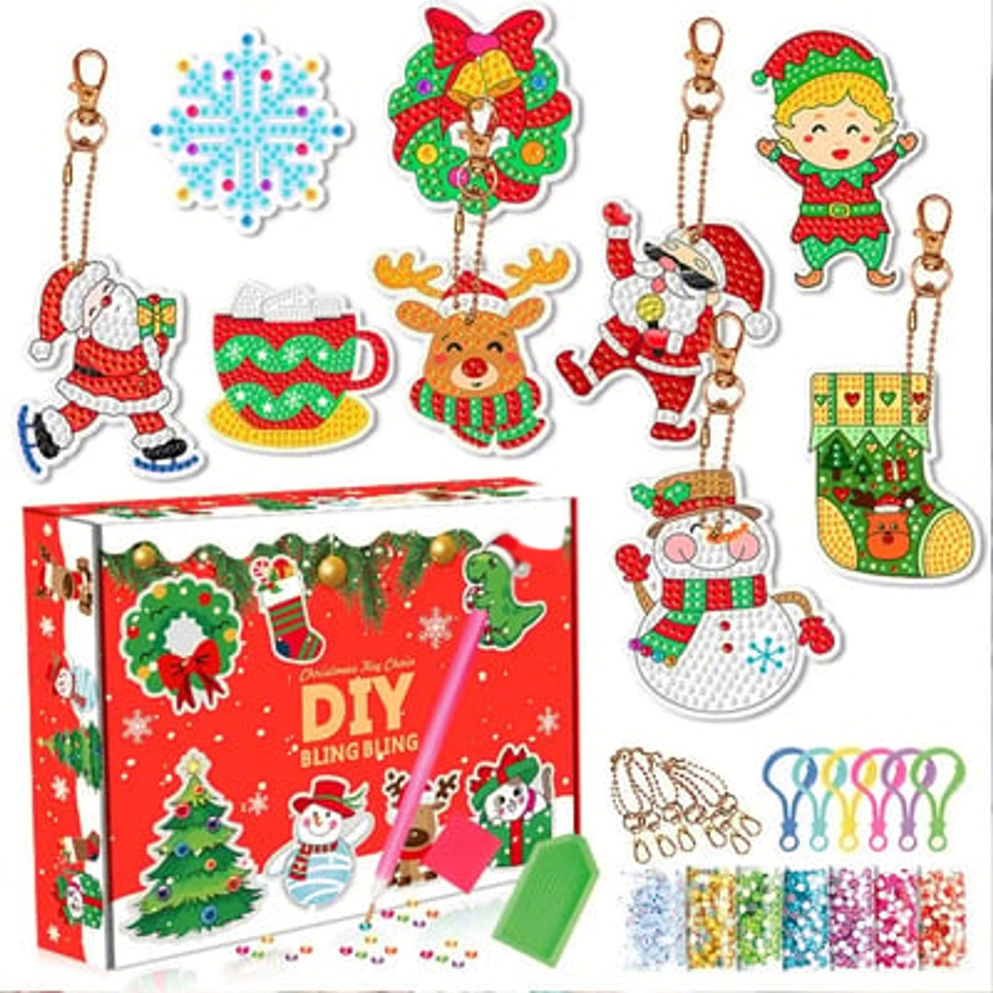 🎅Holiday Sale: 50% Off !!-🎄Christmas Diamond Painting Sticker Kit