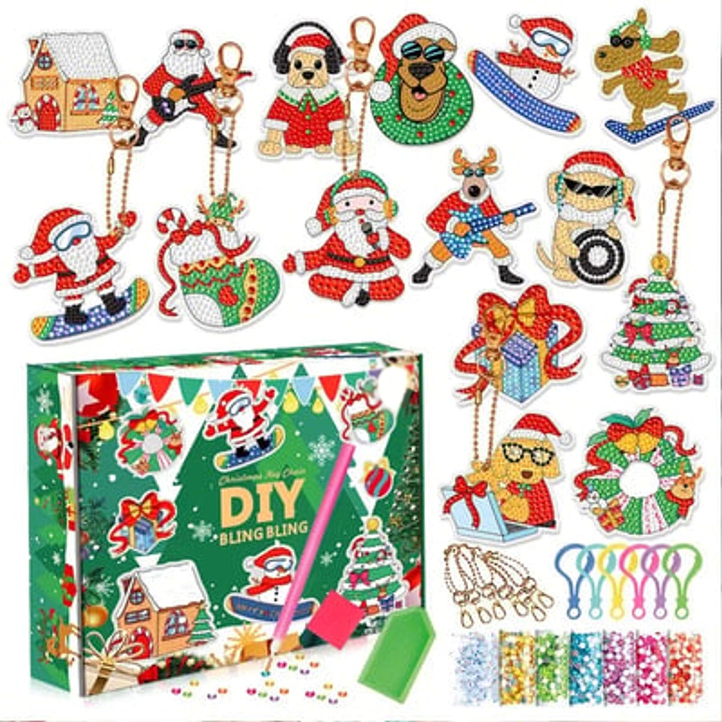 🎅Holiday Sale: 50% Off !!-🎄Christmas Diamond Painting Sticker Kit