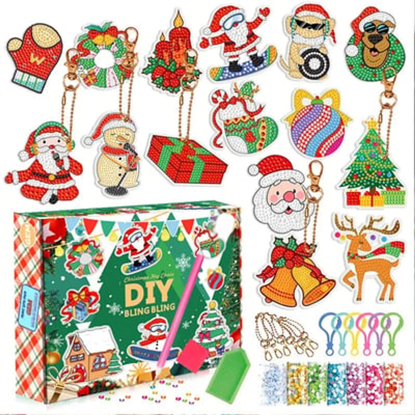 🎅Holiday Sale: 50% Off !!-🎄Christmas Diamond Painting Sticker Kit