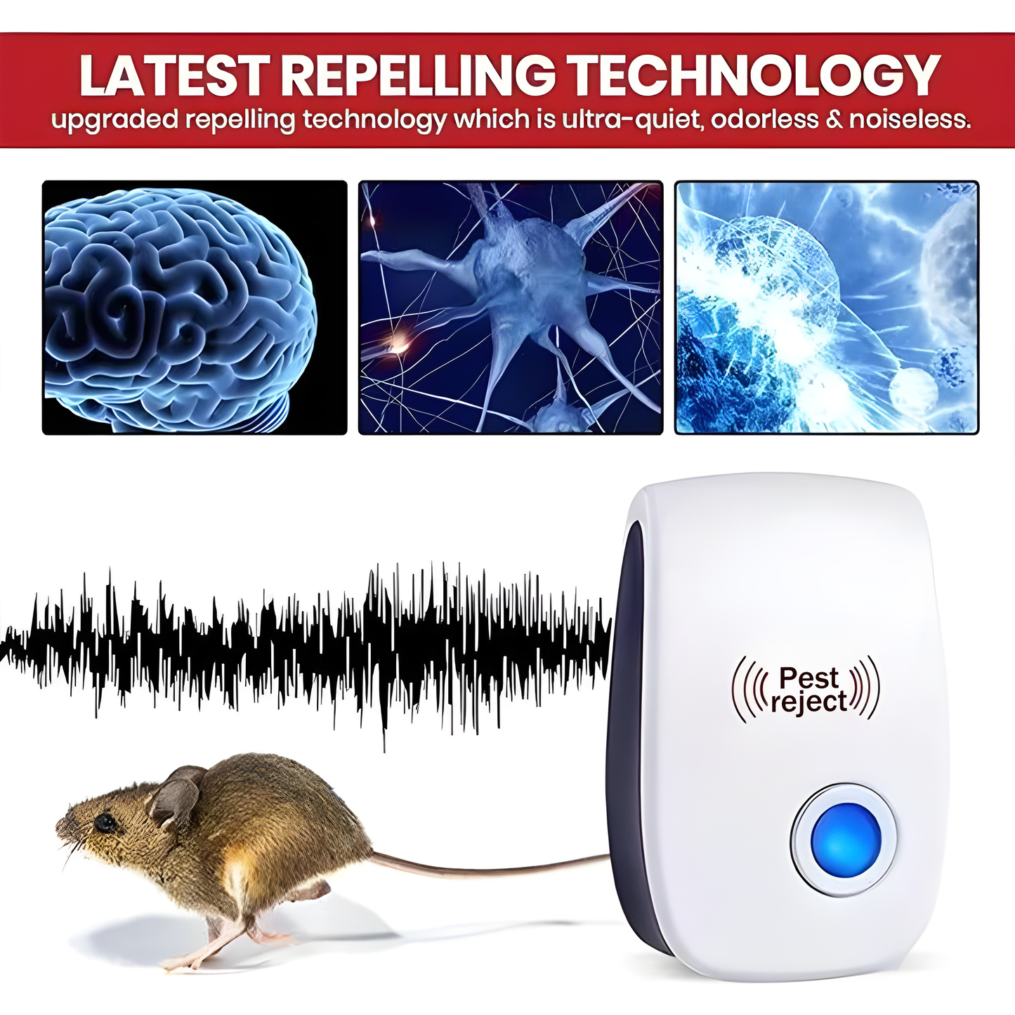 🏷️ HZA™ Smart Ultrasonic Pest Repeller | Safe, Silent & Powerful Home Defense