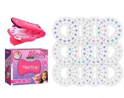 ✨2025 DIY Hair Jewels Stamper Set 1 Set Shimmering Diamonds Hair Styling Tool