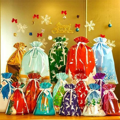 🎄Drawstring Christmas Gift Bags (Biodegradable)
