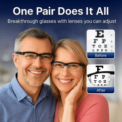 👑LAST DAY UP TO 80% off!- Self-Focusing Glasses – Instant Near/Far Vision Adjustment | 2025 Upgrade