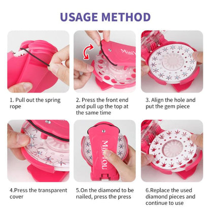 ✨2025 DIY Hair Jewels Stamper Set 1 Set Shimmering Diamonds Hair Styling Tool