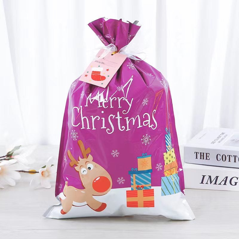 🎄Drawstring Christmas Gift Bags (Biodegradable)