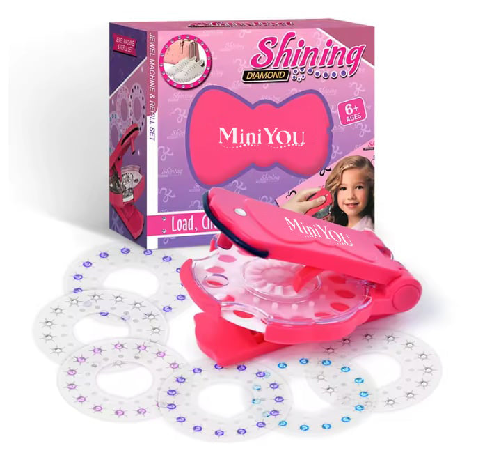 ✨2025 DIY Hair Jewels Stamper Set 1 Set Shimmering Diamonds Hair Styling Tool