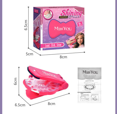 ✨2025 DIY Hair Jewels Stamper Set 1 Set Shimmering Diamonds Hair Styling Tool