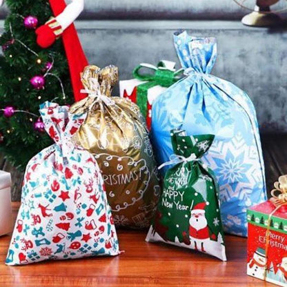 🎄Drawstring Christmas Gift Bags (Biodegradable)