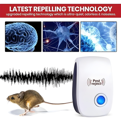 🏷️ HZA™ Smart Ultrasonic Pest Repeller | Safe, Silent & Powerful Home Defense