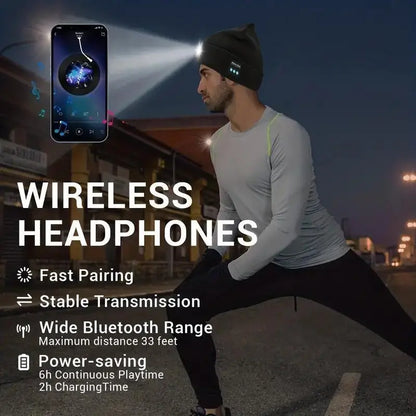 🧶HZA™ Smart Bluetooth Beanie — Music, Light & Warmth Combined